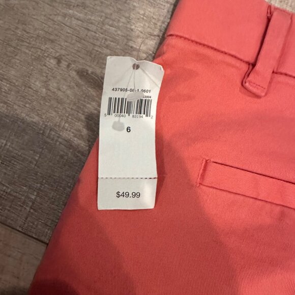 GAP WOMENS SKINNY ANKLE KHAKI PINK PANTS MID RISE NEW SIZE 6 - Picture 12 of 12